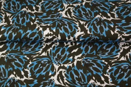 Jersey med Leopard mønster blå