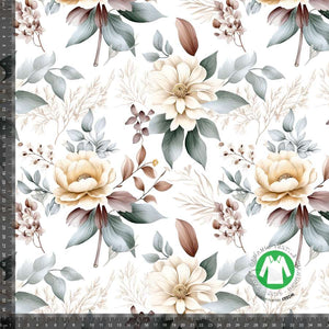 Jersey med sarte blomster