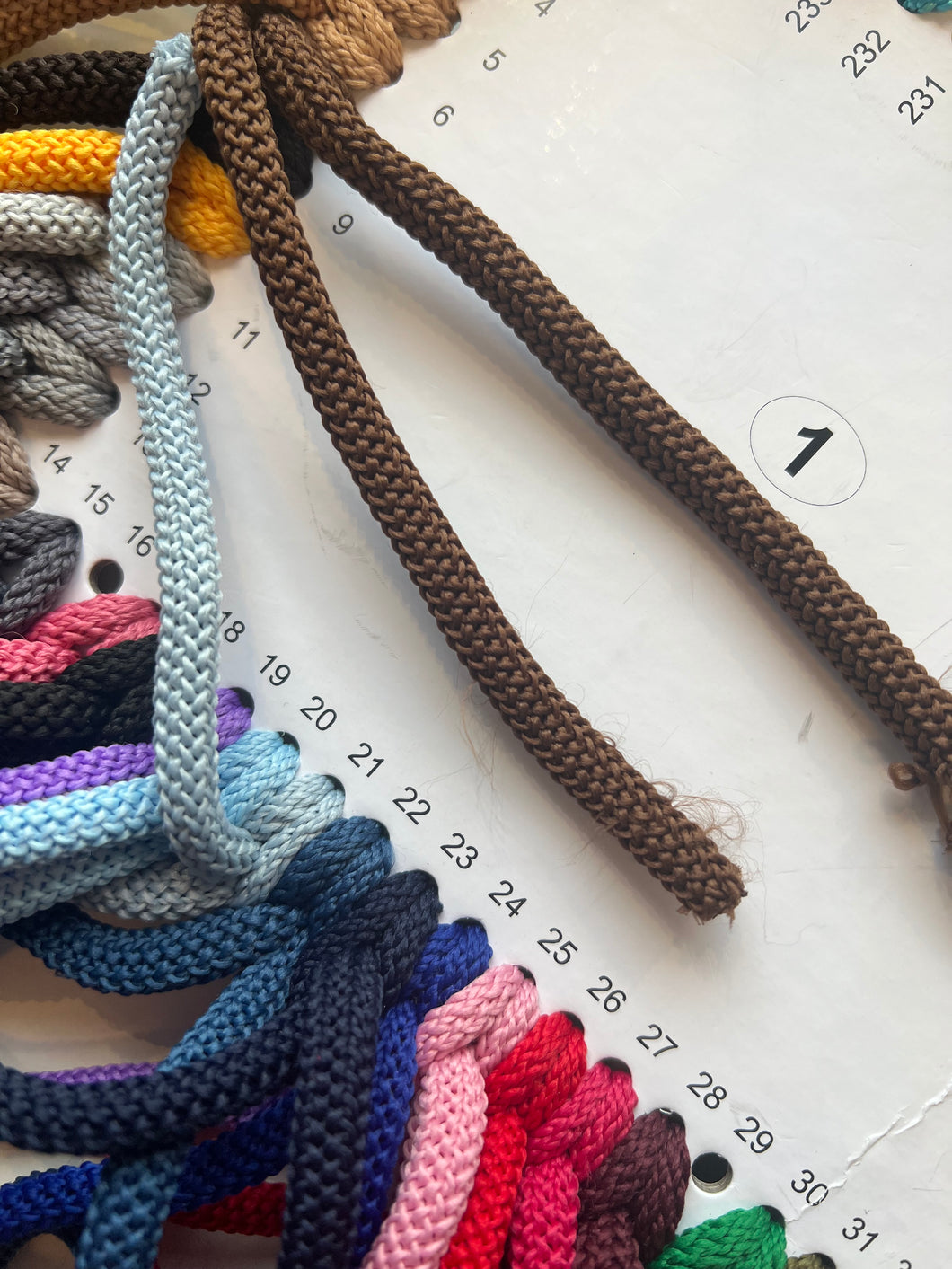 Heklesnor farge 8 sjokolade