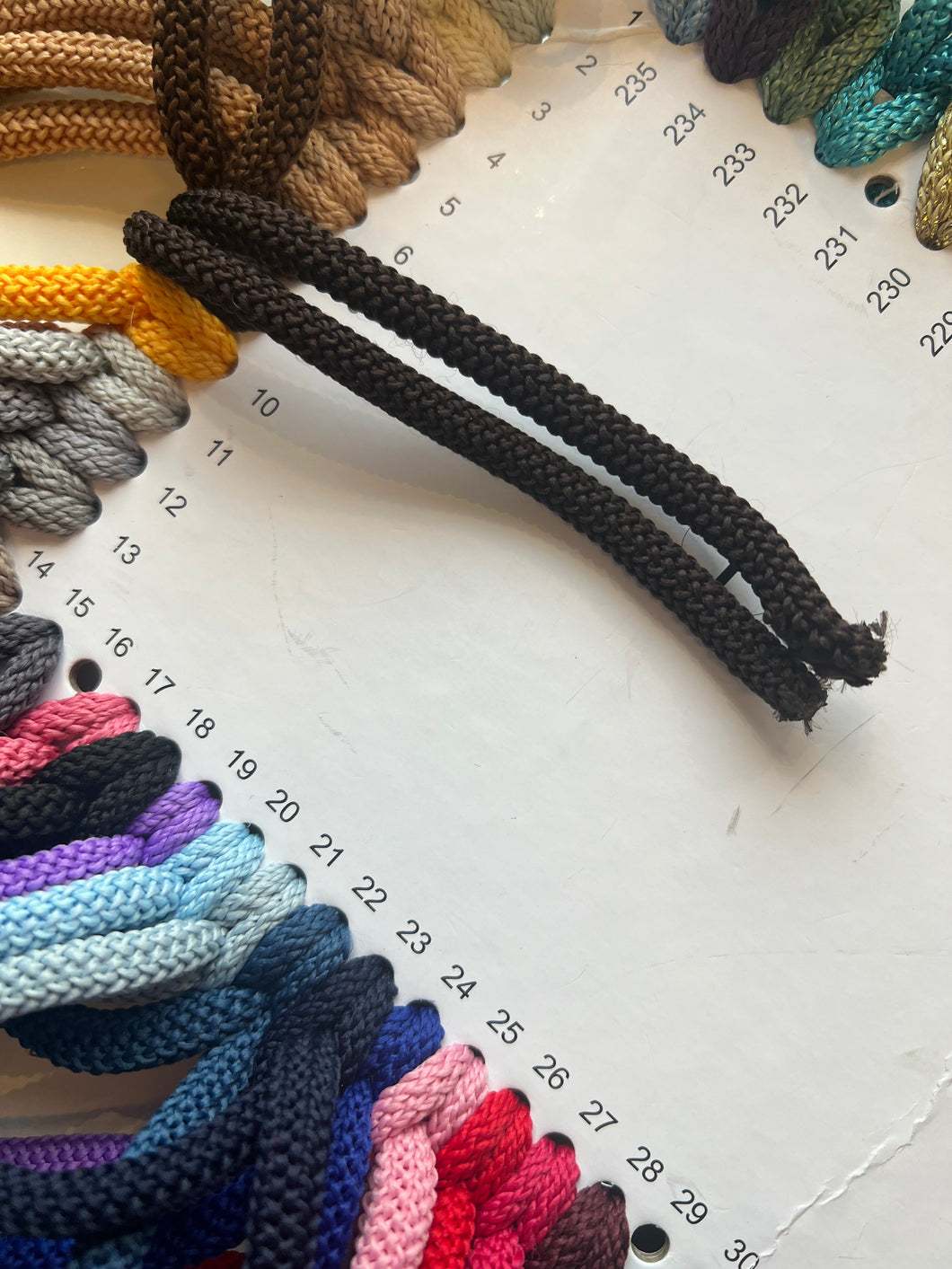 Hekletråd farge 9 mørk brun 5-6 mm