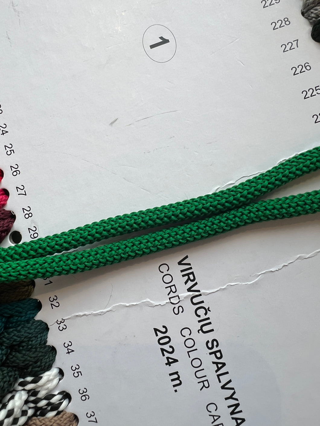 Heklesnor farge 30 grønn