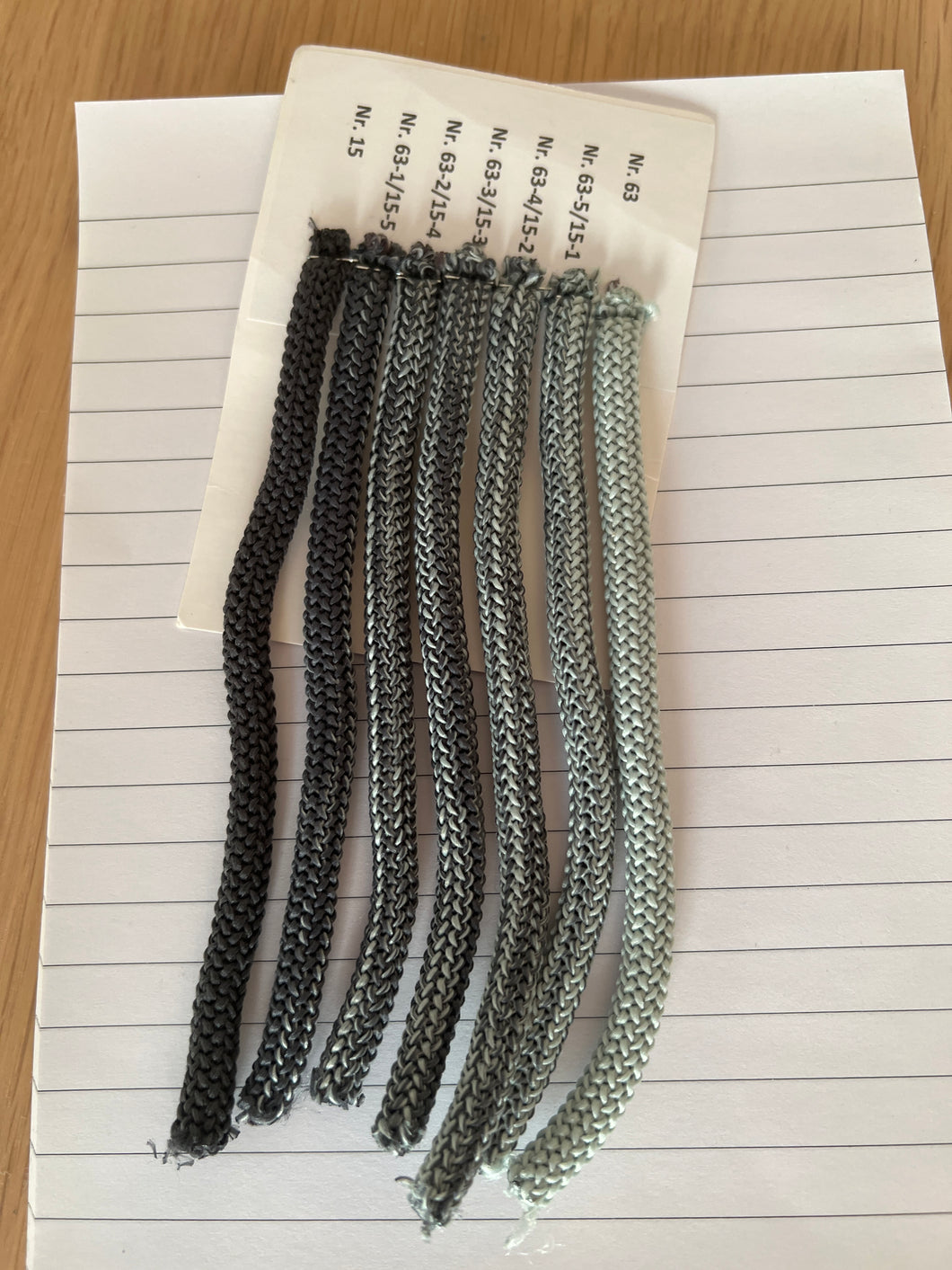 Ombré sett gråtoner 63-15 grå / grønne toner