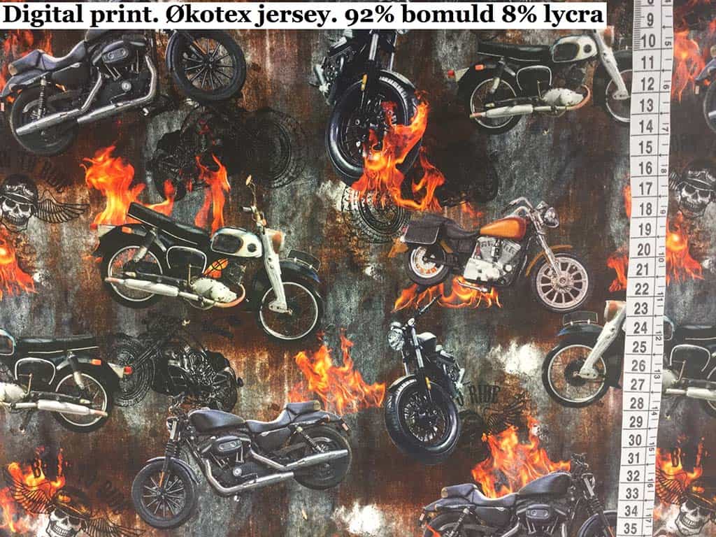 Jersey print med motorcykler
