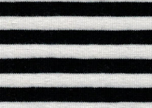 Ribb svart og hvit stripet 17