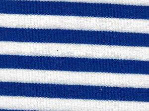 Jersey striper blå  og hvit 17